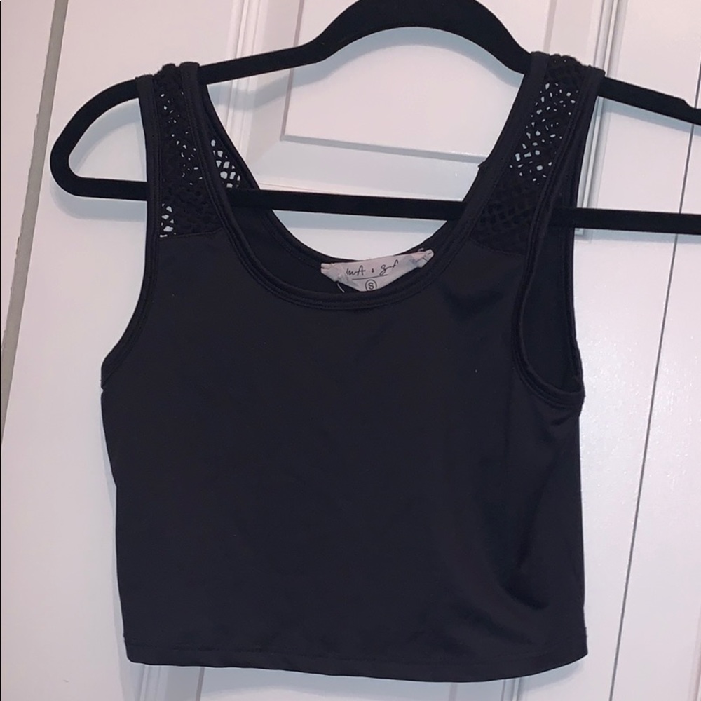 lf mesh strap crop